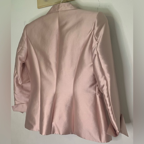 Jovani New York Blush Pink Blazer Silk Wool 81120 Formal Womens Size 6 - Picture 9 of 9